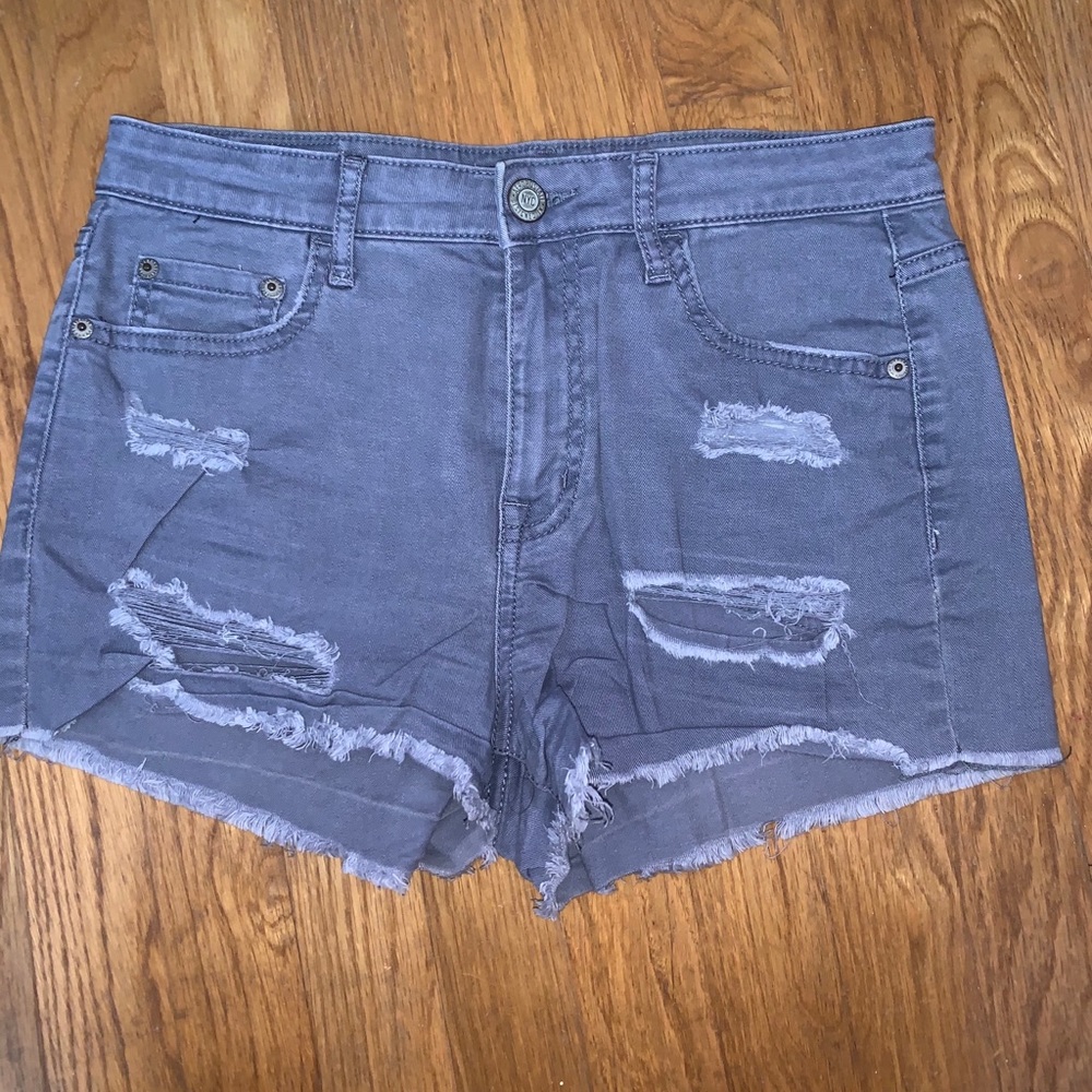 Aeropostale grey high waisted shorts